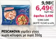 γαρiδες γιγας χωρις κελυφος, με ουρα