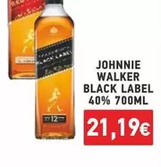 Black - BLACK LABEL 40% 700ML