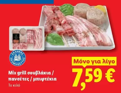 Mix - grill σουβλάκια / πανσέτες / μπιφτέκια