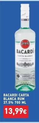 CARTA BLANCA RUM 37.5% 700 ML