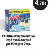υγρό αντικουνουπικό ανταλλακτικό