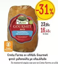 Creta Farms - εν ελαιόδι Gourmet ψιτή γαλοπούλα με ελαιόλαδο