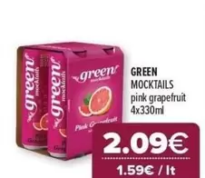 Pink - MOCKTAILS pink grapefruit