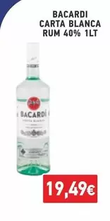 CARTA BLANCA RUM 40% 1LT
