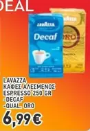 Decaf Espresso Coffee