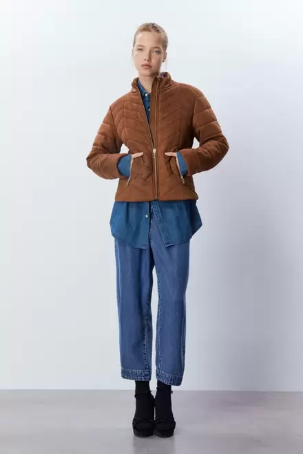 Quilted suede jacket  + Colours      45.99€