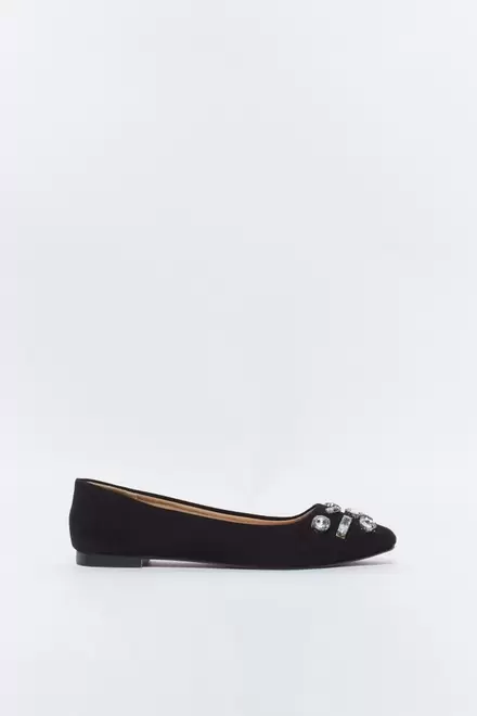 Diamanté and gemstones ballet flats  + Colours      19.99€