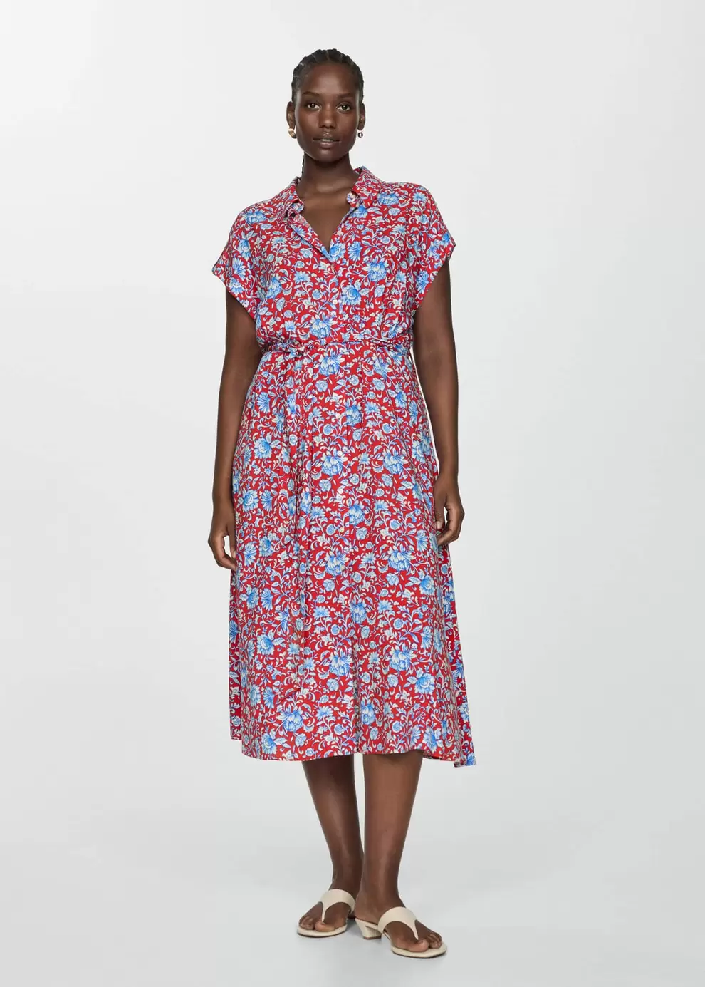 Φόρεμα πουκαμίσα φιόγκος