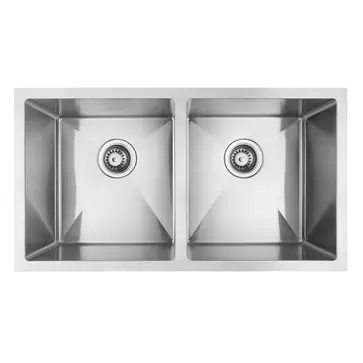 Νεροχύτης Ανοξείδωτος Tomasso Double Inox 78 x 43 x 24