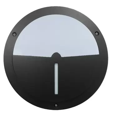 Πλαφονιέρα Luna Black 27 x 6 IP44 Αλουμινίου
