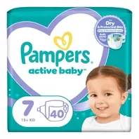 Pampers Active Baby Πάνες Βρεφών Ν7 15+ kg 40 Τεμάχια