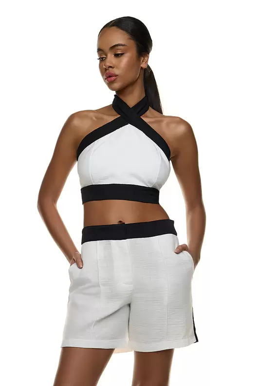 REYNA HIGH NECK CROP