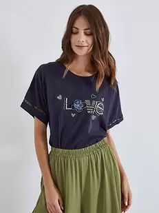 Top love with strass stones