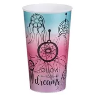 Ποτήρι Πλαστικό Ονειροπαγίδα "Follow your Dreams" 650ml