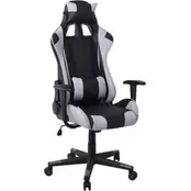 Καρέκλα Gaming Woodwell BF8000 από Τεχνητό Δέρμα - Μαύρη/ Γκρι