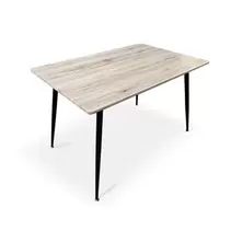 Τραπέζι ξύλινο με μεταλλικό σκελετό 120x80x75 εκ.