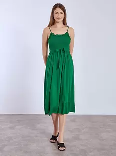 Dress midi with detachable belt