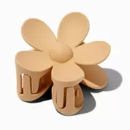 Matte Tan Flower Medium Hair Claw