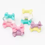 Claire's Club Pastel Bow Hair Ties - 10 Pack