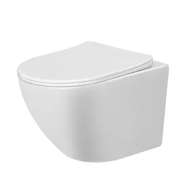 Σετ Λεκάνη Με Καπάκι Loft Plus Rimless Κρεμαστή 49 x 36