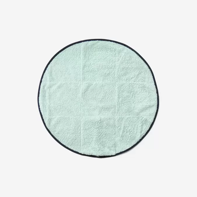 Microfibre Foot Towel Double-Sided Soft Diameter 60 cm Light Green