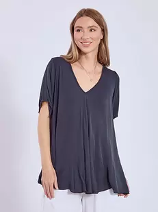 Top oversized with V neckline