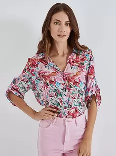 Shirt long semi sheer