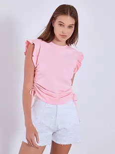 Top with shirred side details