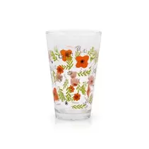 Γυάλινα Ποτήρια νερού Floral 310 μλ. - Σετ 6 τεμαχίων