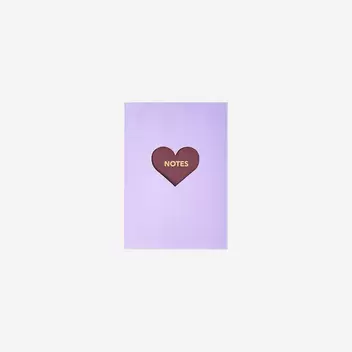 A5 Notebook with heart