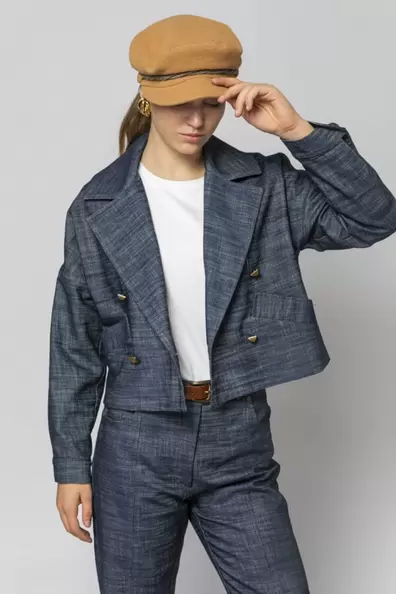 JACKET ΤΖΙΝ ΣΤΑΥΡΩΤΟ         Πρόσθήκη στην λίστα επιθυμιών