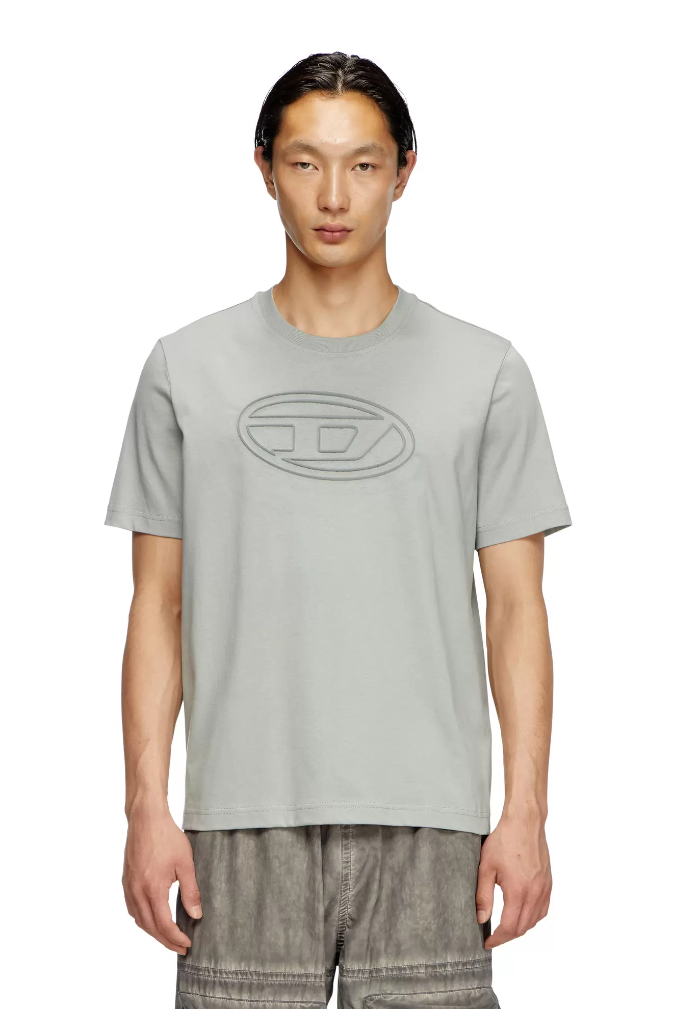 T-shirt with embossed Oval D