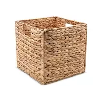 Καλάθι seagrass αναδιπλούμενο 30x30x30 εκ. φυσικό