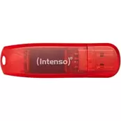 Intenso Rainbow Line 128GB USB 2.0 Stick - Κόκκινο