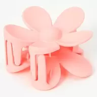 Pink Matte Flower Hair Claw