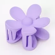Lilac Matte Flower Hair Claw
