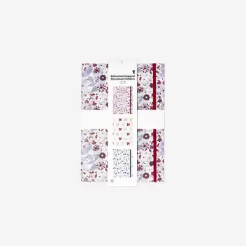A4 Document folders with prints - 3 pcs