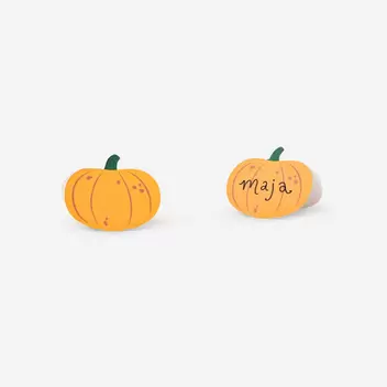 Pumpkin place cards - 6 pcs