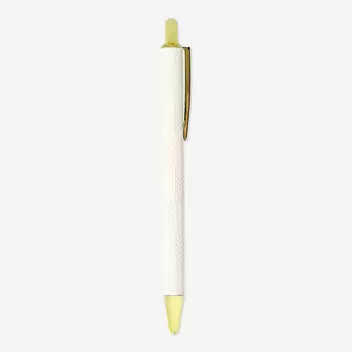 White and Gold Ballpoint Pen