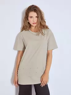 Top with strass and pearls
