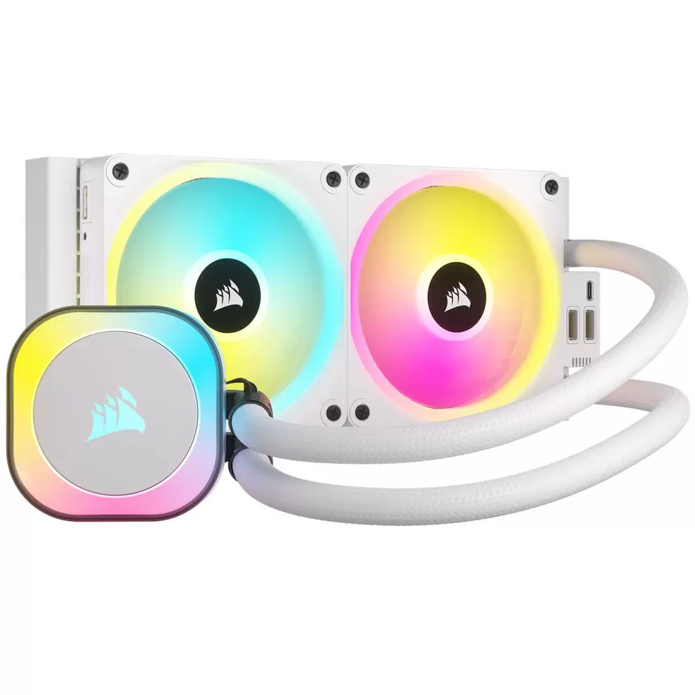 Corsair CPU Cooler H100i iCUE Link 240 White