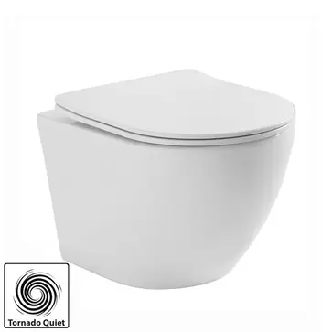 Σετ Λεκάνη Κρεμαστή Ergon Tornado με καπάκι UF Soft Close 49,5 x 36,5
