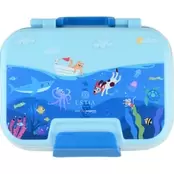 Φαγητοδοχείο με Κουτάλι και Πιρούνι Estia Home Art Save the Aegean Ocean Play 1030 ml
