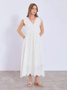 Dress maxi broderie