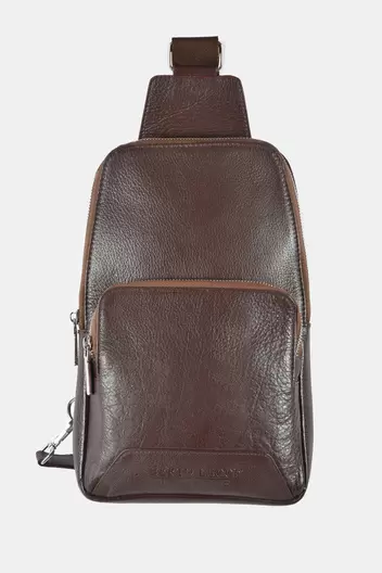 Ανδρικό Δερμάτινο Crossbody Τσαντάκι - ΚΑΦΕ                                                                Ανδρικό Δερμάτινο Crossbody Τσαντάκι - ΚΑΦΕ