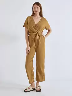 Jumpsuit wrap front