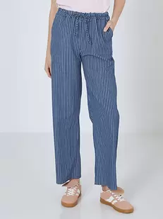 Jeans wide leg striped
