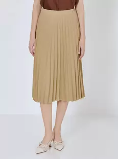 Skirt pleated midi