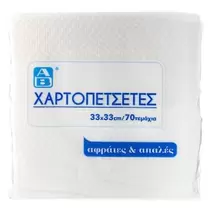 Χαρτοπετσέτες Λευκές 33x33cm 130g