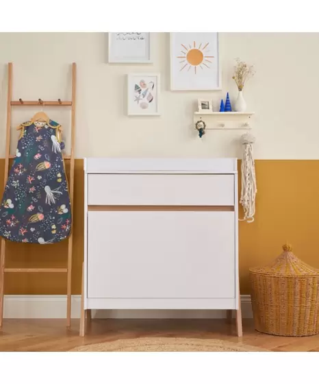 Tutti Bambini Fuori συρταριέρα - white/light oak